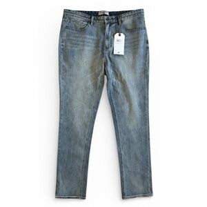 NWT Billabong Outsider Slim Stretch Jeans Streetwear Light Wash Blue Denim 36